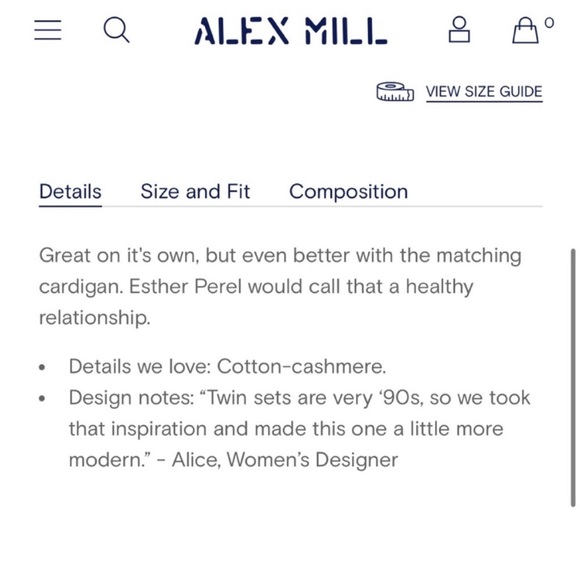 NWT • Alex Mill Striped Louisa Vest in Cotton Cashmere - Picture 5 of 6